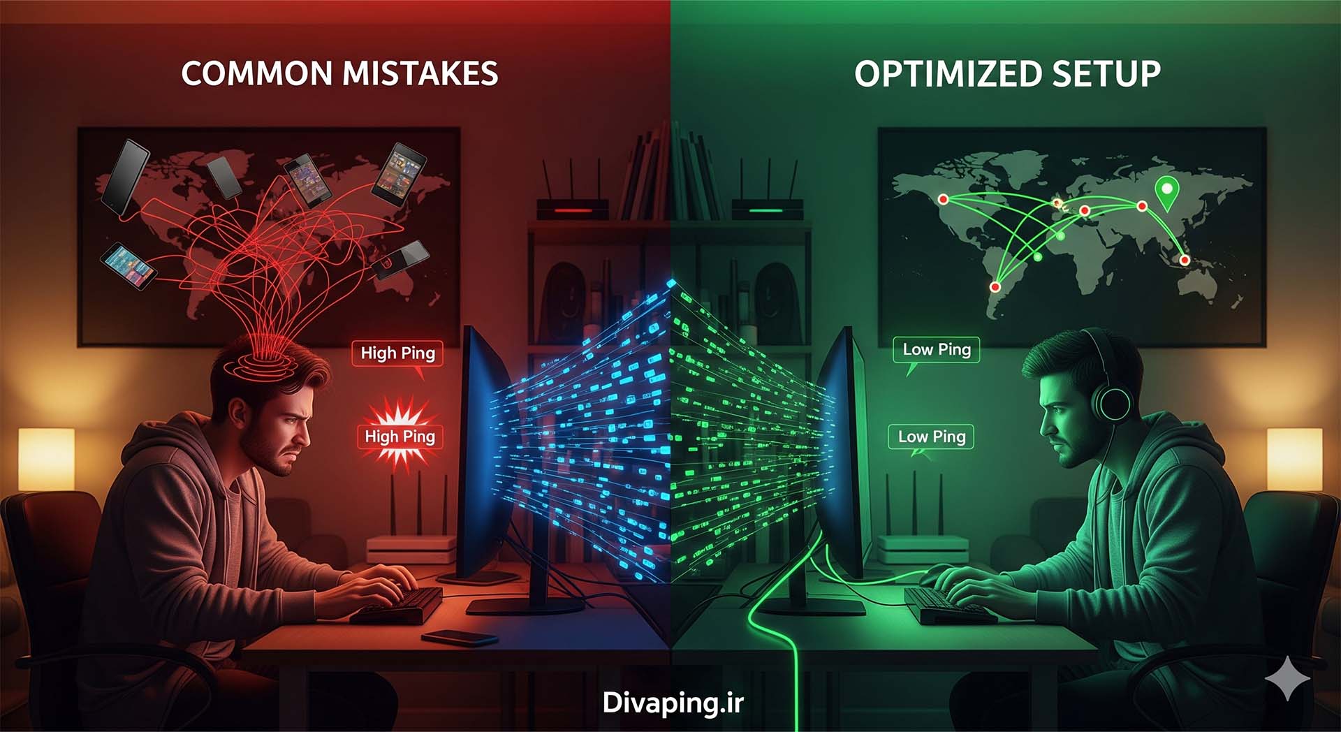 ۱۰ اشتباه رایج گیمرها که باعث افزایش پینگ می‌شود